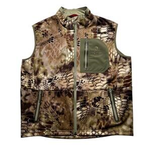 KRYPTEK Highlander Camo Hunting Vest - Men's XL - Full Zip - Fleece Lined Casual